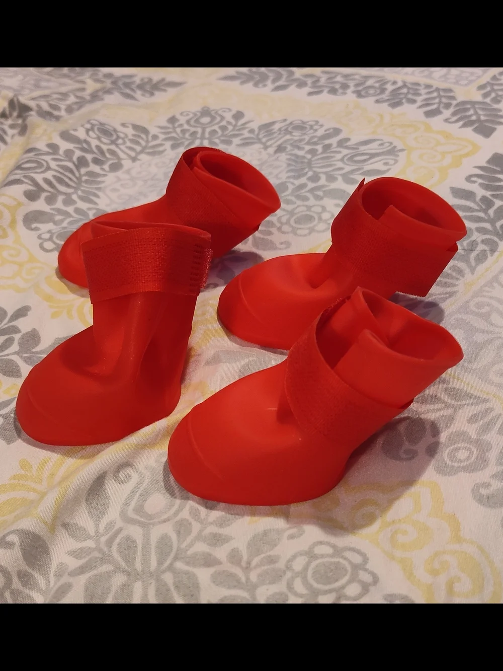 Pawsitively Fun- Red Dog Rain Boots - Size L